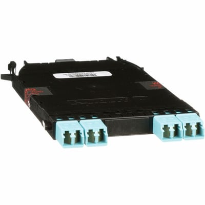 Panduit HD Flex 4-1 Conversion MPO-LC Fiber Cassette OM3, 8 Fiber, Method B, Opt IL