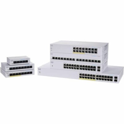 CBS110 UNMANAGED 24-PORT GE, 2X1G SFP SHARED REMANUFACTURED
