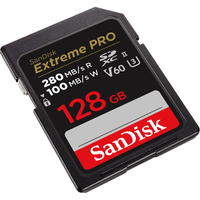 EXTREME PRO SD 280/100MB/S V60 C10 UHS-II U3 RPD2 TRIMAN LOGO W/JC