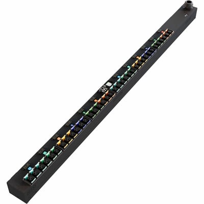 Vertiv PowerIT VP7U60A2 Switched Outlet Level Monitoring HD rPDU, Vertical, Three Phase, 36 Combination C13/C19 Outlets, 60/63A, 240/415V WYE, 0U