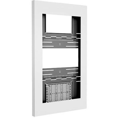Chief Impact On-Wall Kiosk with Protective Glass - Portrait 55 Inch White