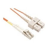 UNC 02M LC TO SC OM2 1GB FIBER OPTIC CABLE, ORANGE, OFNR, 50/125 MULTIMODE DUPLE