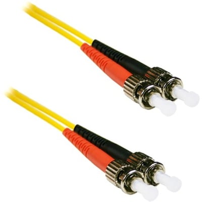 ENET 7M ST/ST Duplex Single-mode 9/125 OS1 or Better Yellow Fiber Patch Cable 7 meter ST-ST Individually Tested
