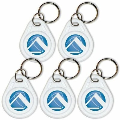 Pyramid Time Systems 42468 Proximity Key Fobs, 5/pk