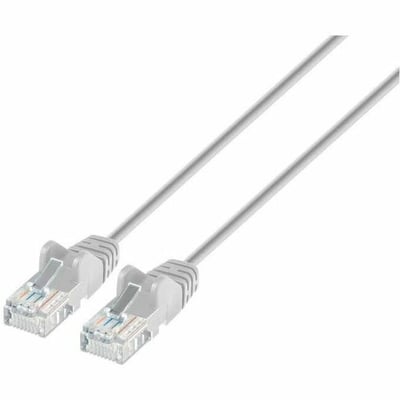 CAT6 U/UTP SLIM NETWORK PATCH CABLE, 1 FT., GRAY