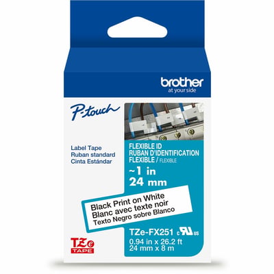 BLACK/WHITE FLEXIBLE ID 24MM