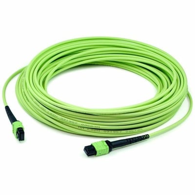 AddOn 2m MPO/UPC to MPO/UPC Lime Green OM5 OFNR (Riser-Rated) 16-Strand Fiber Patch Cable