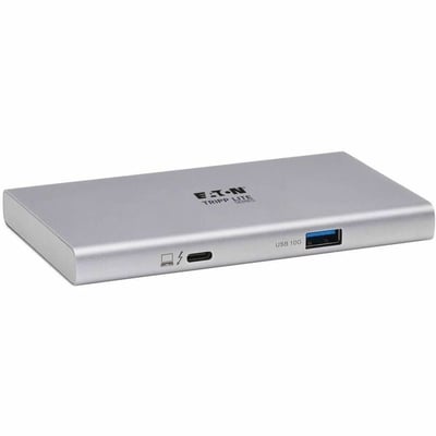 Tripp Lite by Eaton 4-Port Thunderbolt 4 Hub - 8K 2x 4K 60 Hz USB 3.2 Gen 2 USB-A Port 100W Charging Gray