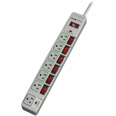Tripp Lite by Eaton Eco-Surge 7-Outlet Surge Protector 6 ft. (1.83 m) Cord 1080 Joules Individually-Controlled