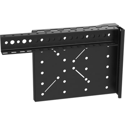 On-Q VWM-RR-8RU Mounting Rail Kit for Cabinet - Black - TAA Compliant