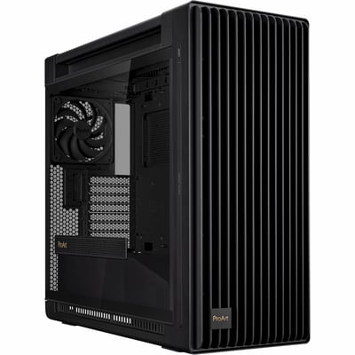 PROART PA602 E-ATX COMP CASE DUAL 200MM BLT-IN FANS FRNT PNL IR