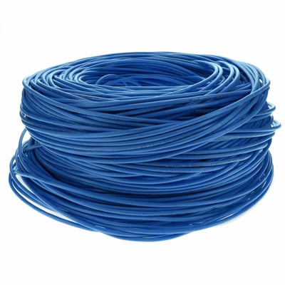 AddOn 500ft Blue CAT 6 PVC Ethernet Cable Snagless Bubble Boot RJ-45 M/M
