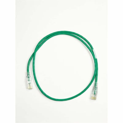 Ortronics 28AWG Reduced Diameter C6A/10G Channel Cord Green 9ft
