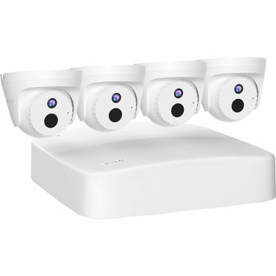 4 CHANNEL POE HD SECURITY KIT .