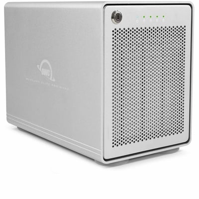 OWC MERCURY ELITE PRO QUAD 16TB USB-C 10GB/S RAID STORAGE SOLUTION WITH SOFTRAID