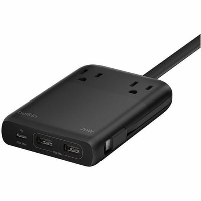TRAVEL CHARGER 2AC TETHERED C CABLE 1C2A 5FT