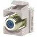 Ortronics Keystone Recessed F-conn 75 Ohm Fog White