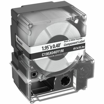MP CAS CL N-ADH POLY 1.95X0.4 WH PK5