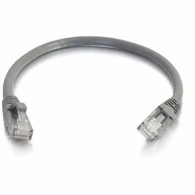 Quiktron Q-Series Patch Cords, CAT5E, Booted, Gray, 35 FT