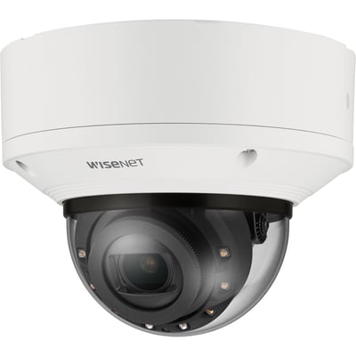 Wisenet XND-8083RV 6 Megapixel Indoor Network Camera - Color - Dome - White - TAA Compliant
