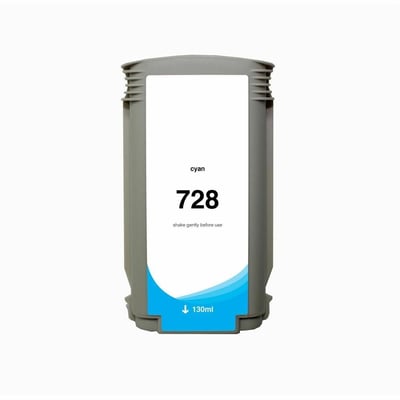 WF Non-OEM New Cyan Wide Format Ink Cartridge for HP 728 (F9J67A)