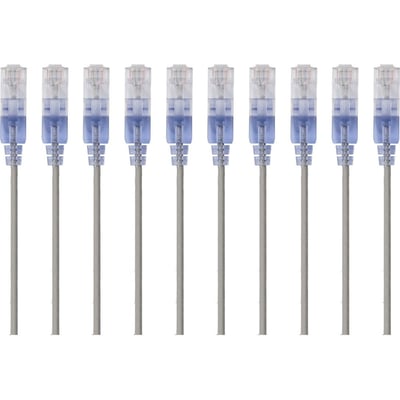 SLIM CAT6A CABLE - 10PK_ 7FT BULE