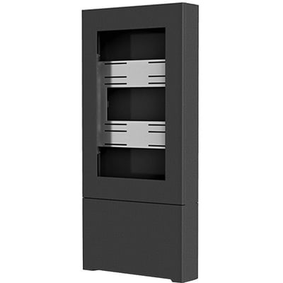 Chief Impact Floor Standing Kiosk - Portrait 46" Black