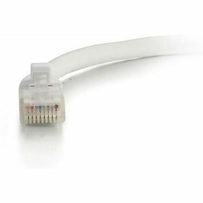 Quiktron Q-Series Patch Cords, CAT5E, Booted, White, 15 FT