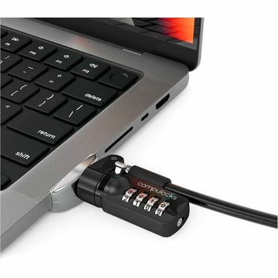 LEDGE LOCK ADAPTER FOR MACBOOK PRO 14IN M1, M2 & M3 WITH COMBINATION CABLE LOCK