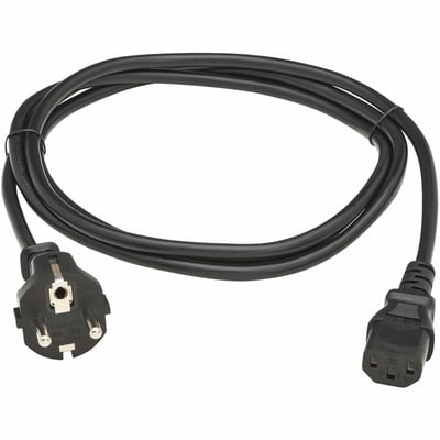 PDU POWER CORD SCHUKO TO C13 10A 100-250V H05VV-F 2M BLACK