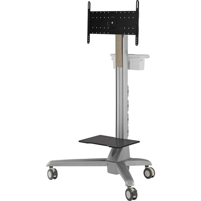 MOBILE MEDIA CART FOR SCREENS UP TO 80KG MAX WEIGHT