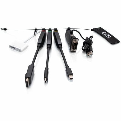 C2G Universal 4KHDMI Dongle AdapterRing with Color Coded Mini DisplayPort