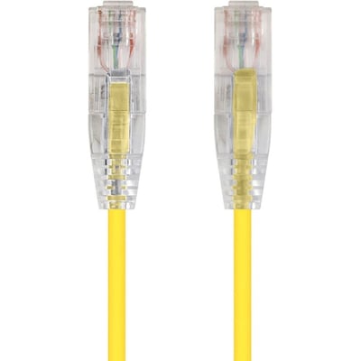 SLIMRUN CAT6 UTP CABLE-1FT YELLOW