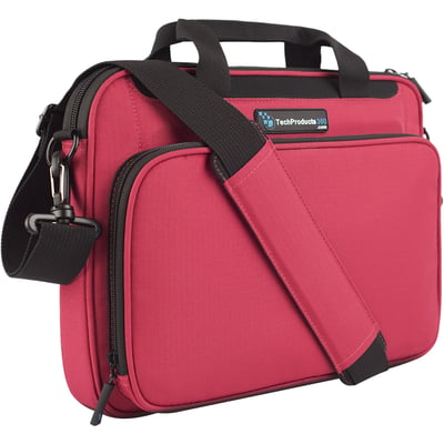 TechProducts360 Vault Carrying Case for 12" Notebook - Red