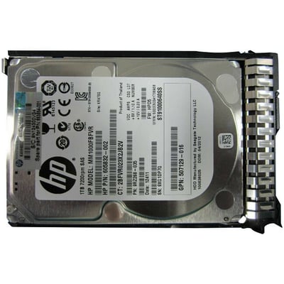 KIT HP 1TB 6G SAS 7.2K RPM SFF 2.5-INCH SC MIDLINE HARD DRIVE