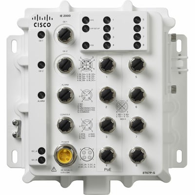 IP67 IE 8 10/100 POE, 2 GE, WITH 1588 & NAT REMANUFACTURED