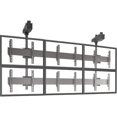 Chief Fusion Large Micro-Adjustable 3x2 Video Wall Ceiling TV Mount - For Displays 42-50" - Black