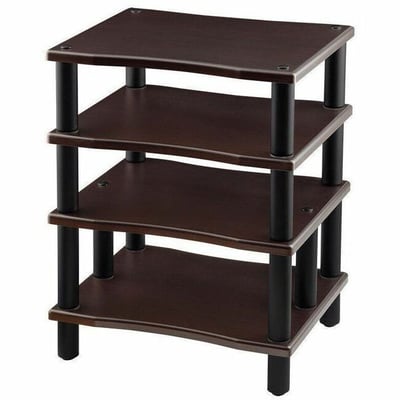 MONOLITH BY MONOPRICE 4 TIER AUDIO STAND XL  ESPRESSO