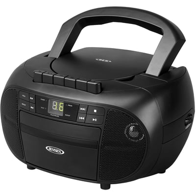 JENSEN CD-550 Portable Stereo Cassette Recorder & CD Player with AM/FM Radio