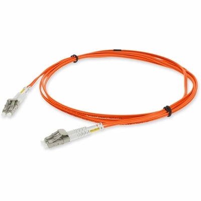 AddOn 1.5m LC to LC Orange OM4 Duplex OFNR (Riser-Rated) TAA Fiber Patch Cable