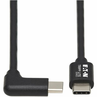 Tripp Lite by Eaton USB-C Cable (M/M) - USB 2.0 Right-Angle Plug Black 2 m (6.6 ft.)