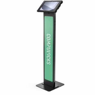 GALAXY TAB A9+ 11IN, SWELL ENCLOSURE BRANDABLE FLOOR STAND - BLACK