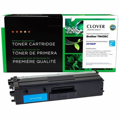 Clover Imaging Remanufactured Extra High Yield Cyan Toner Cartridge for Brother TN436C