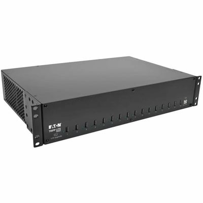 Tripp Lite by Eaton 16-Port USB Charging Station with Syncing, 230V, 5V 40A (200W) USB Charger Output, 2U Rack-Mount