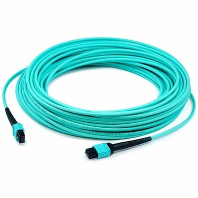 AddOn 8m MPO/UPC to MPO/UPC Aqua OM4 LSZH 12-Strand Fiber Patch Cable