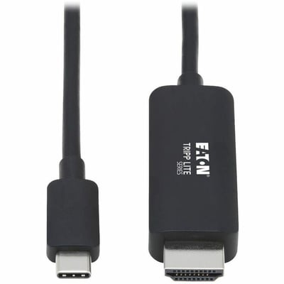 Tripp Lite by Eaton USB-C to HDMI Adapter Cable (M/M) 4K 4:4:4 Thunderbolt 3 Compatible Black 3 ft. (0.9 m)