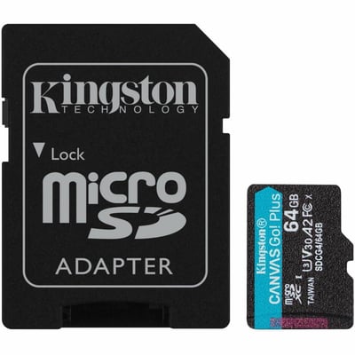 LA 64GB MICROSDXC CANVAS GO PLUS GEN4 200MB/S A2 U3 V30 CARD +