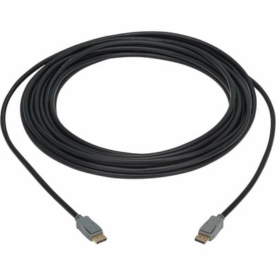 DPORT CABLE W LATCH CONNECTORS M/M 4K60HZ HBR2 4:4:4 35FT BLACK