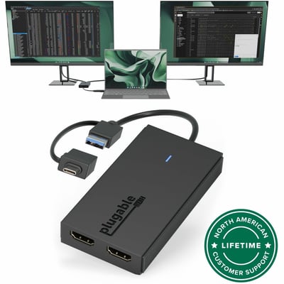 Plugable HDMI/USB/USB-C Audio/Video Adapter