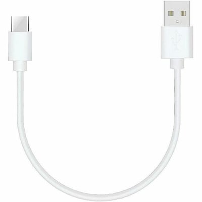 1FT USBA TO USBC ADAPTER CABLE WHITE CHARGE DATA TRANSFER CABLE